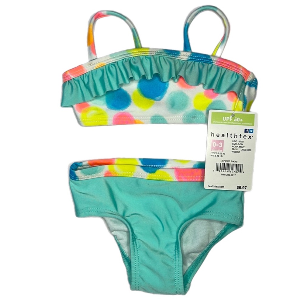 Healthtex Infant Girls Two-Piece Swimwear